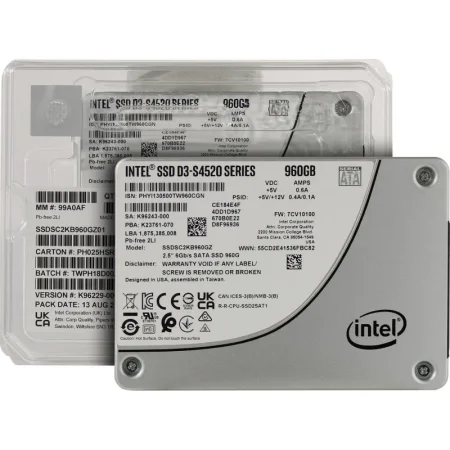 SSD накопитель Intel DC D3-S4520 960 ГБ (SSDSC2KB960GZ01)