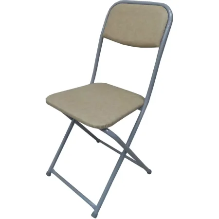 Стул обеденный Конференц складной бежевый (искусственная кожа, металл)