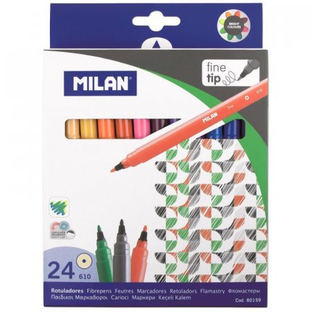 Фломастеры Milan 24 цвета