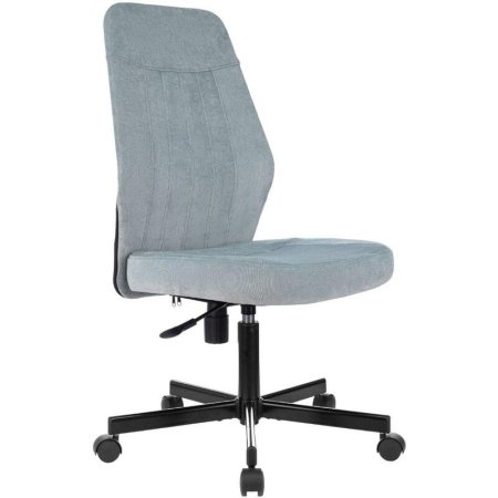 Кресло офисное Easy Chair 224 LPU серо-голубое (ткань, металл)