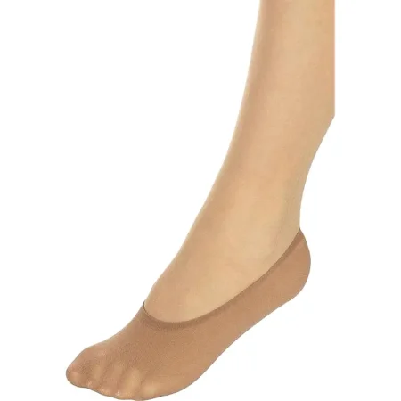 Подследники женские бежевые без рисунка размер 23-27 (10 пар/20 штук)