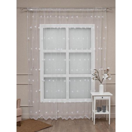 Тюль Amore Mio Вышивка Classic 241778-w 300x270 см белый
