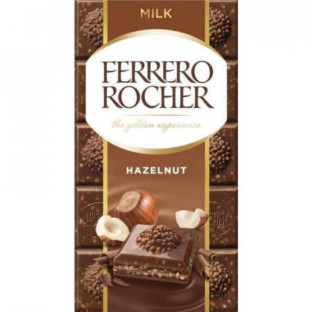 Шоколад Ferrero Roche молочный с лесным орехом 90 г