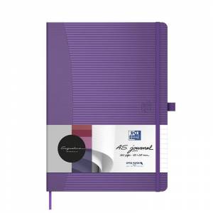 Блокнот Oxford Signature А5 80 листов фиолетовый в линейку на сшивке (148x210 мм)