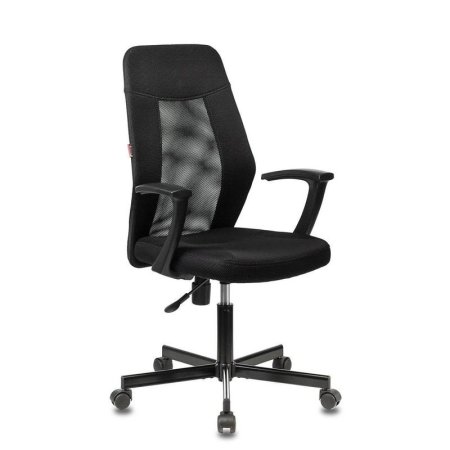 Кресло офисное Easy Chair 225 черное (сетка/ткань, металл)