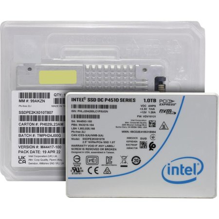 SSD накопитель Intel DC-P4510 1 ТБ (SSDPE2KX010T807)