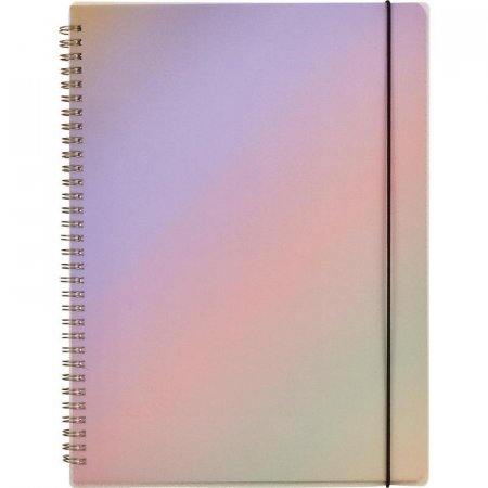 Бизнес-тетрадь Attache Selection Rainbow A4 80 листов разноцветная в  клетку на спирали (218х294 мм)