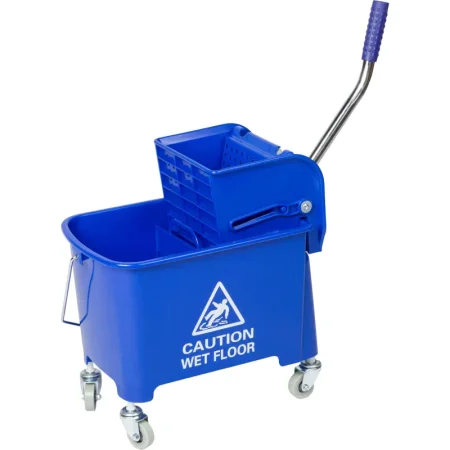 Тележка уборочная Luscan Professional 1-ведерная с отжимом 20 л (синяя)