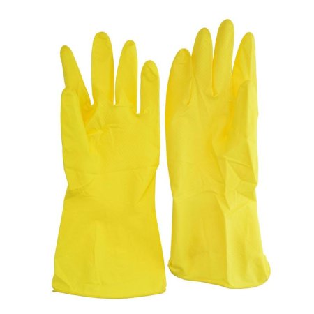 Перчатки одноразовые латексные без напыления желтые (размер 10, XL,  67466 )