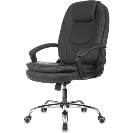 Кресло для руководителя Easy Chair 668 TPU чёрное (экокожа, металл)