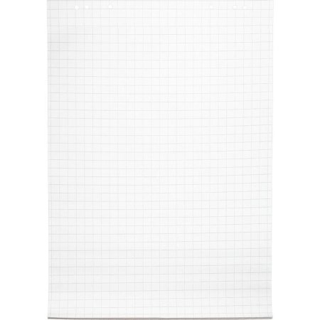 Бумага для флипчартов Комус 67.5x98 см белая 20 листов в клетку, белизна  105% (80 г/кв.м)