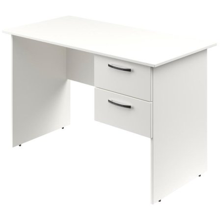 Стол для преподавателя с тумбой (белый, 1200x600x760 мм, 2 ящика)
