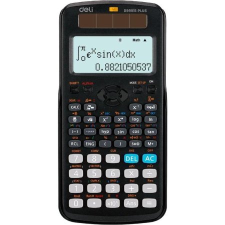 Калькулятор научный Deli ED991ES 12-разрядный 417 функций черный  162x82x18 мм