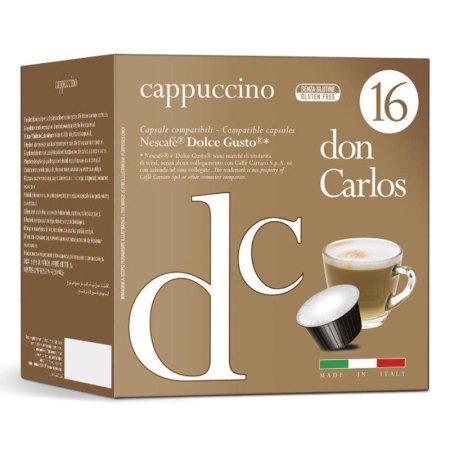 Кофе в капсулах для кофемашин Don Carlos Cappuccino (16 штук в упаковке) Кофе в капсулах для кофемашин Don Carlos Cappuccino (16 штук в упаковке)