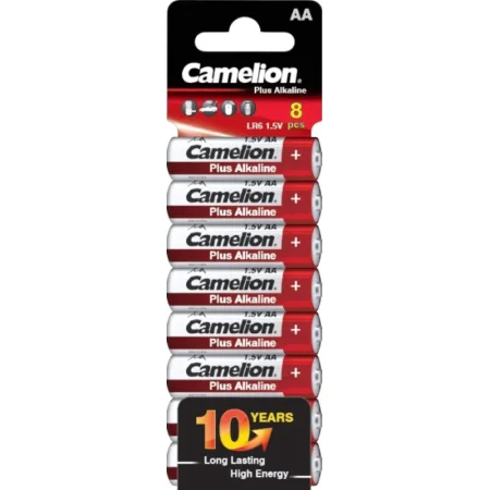 Батарейка AA пальчиковая Camelion Plus (8 штук в упаковке)