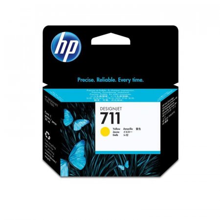 Картридж HP 711 CZ132A желтый