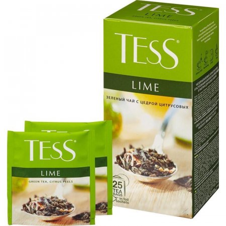 Чай Tess Lime зеленый с лаймом 25 пакетиков