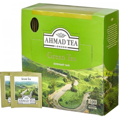 Чай Ahmad Green Tea зеленый 100 пакетиков