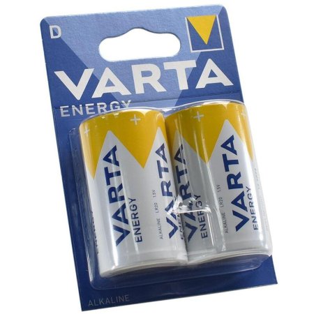 Батарейка D (LR20) Varta Energy (2 штуки в упаковке, 4120229412)