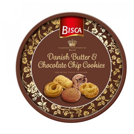 Печенье Bisca Butter Cookies & Chocolate Chip с шоколадом 454 г