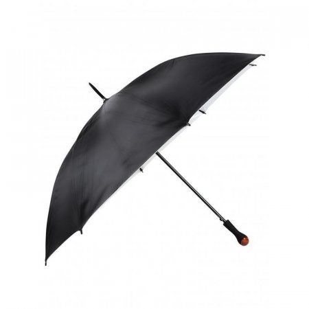 Зонт мужской Эврика Классика полуавтомат черный (98773)