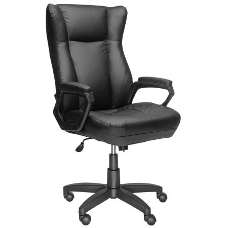 Кресло для руководителя РК 120 черное (искусственная кожа, пластик)