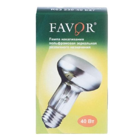 Лампа накаливания Favor 40 Вт E27 рефлекторная матовая 2700 K теплый  белый свет