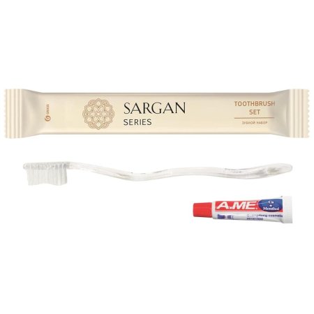 Зубной набор Grass Sargan флоупак (зубная щетка, паста, 200 штук в  упаковке)
