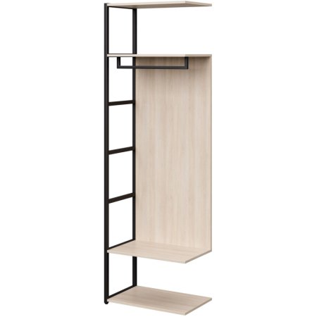 Шкаф Easy to lead K-Loft 241H029 дуб скандинавский/чёрный 670х400х2105  мм