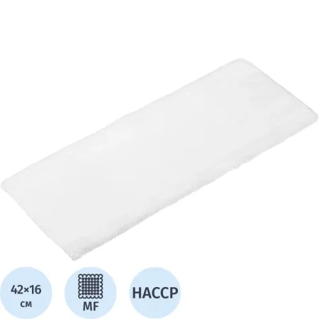 Насадка МОП для швабры-флаундера (плоской) Росмоп микрофибра 42x16 см  белая