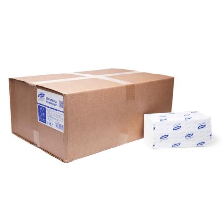 Полотенца бумажные листовые Luscan Professional V-сложения 1-слойные 20  пачек по 250 листов