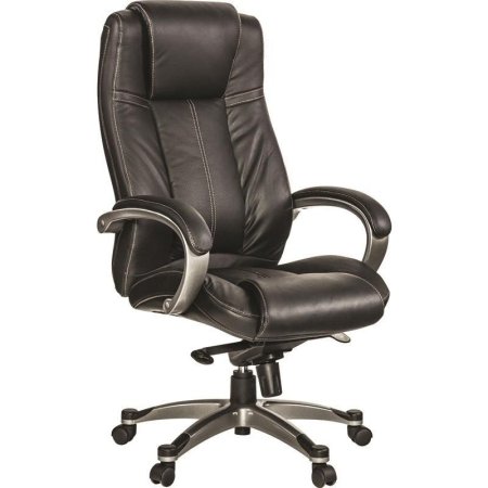 Кресло для руководителя Easy Chair 604 ML  черное (натуральная кожа с компаньоном, пластик)