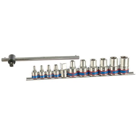 Набор головок Torx King Tony E4-E20 3/8" и 1/2" 12 предметов (7112PR)
