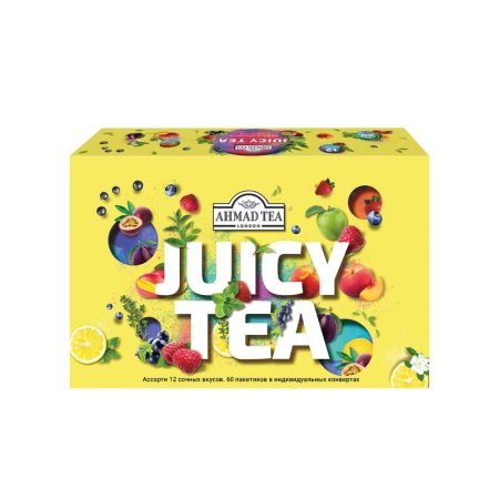 Чай Ahmad Tea Juicy Tea ассорти 60 пакетиков