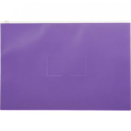 Папка-конверт на молнии Attache Color A4 фиолетовая 0.16 мм