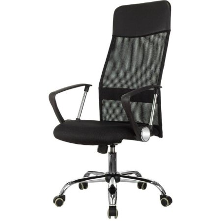 Кресло для руководителя Easy Chair 508 TTW черное (экокожа/сетка/ткань,  металл)