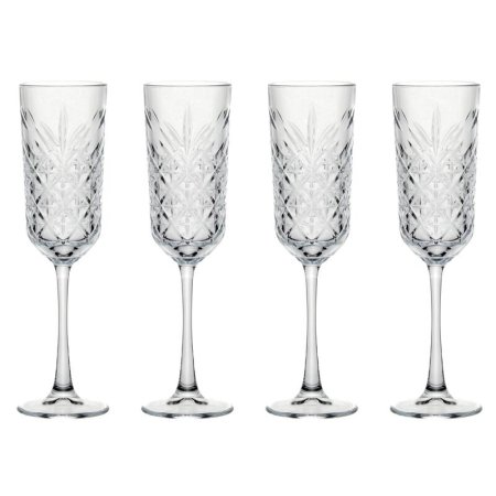 Набор бокалов для шампанского Pasabahce Timeless стеклянные 175 мл (4  штуки в упаковке)