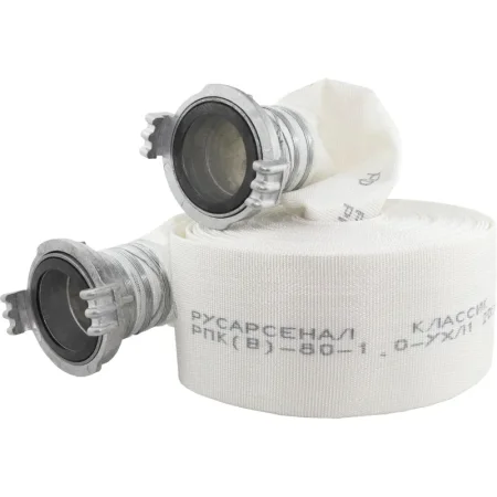 Пожарный рукав напорный Русарсенал РПК(В)-80-1.0-УХЛ1 20 метров 80 мм с  головками ГР-80