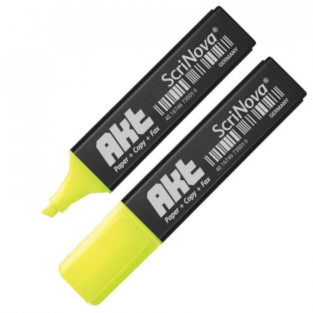 Текстовыделитель ScriNova Akt жёлтый (толщина линии 1-5 мм)