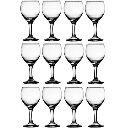 Набор бокалов для вина Pasabahce Бистро стеклянные 290 мл (12 штук в  упаковке)