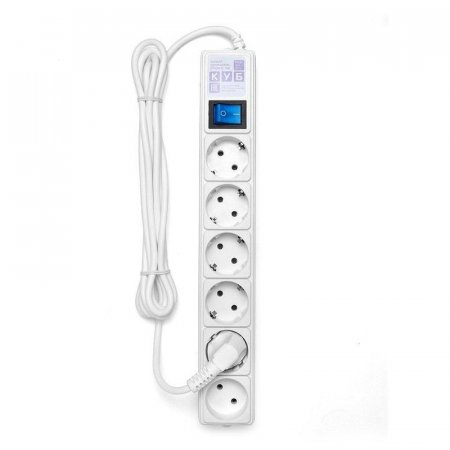 Сетевой фильтр Power Cube SPG(5+1)-16B-3М 6 розеток 3 метра