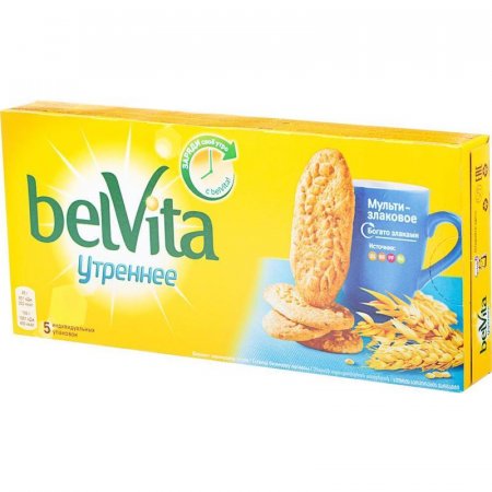 Печенье BelVita (Юбилейное) Утреннее со злаковыми хлопьями 225 г