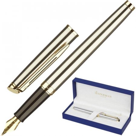 Ручка перьевая Waterman Hemisphere GT S0920310 синяя серебристый корпус