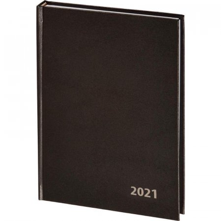 Ежедневник датированный 2021 год Attache Economy бумвинил A5 160 листов черный (147x206 мм)