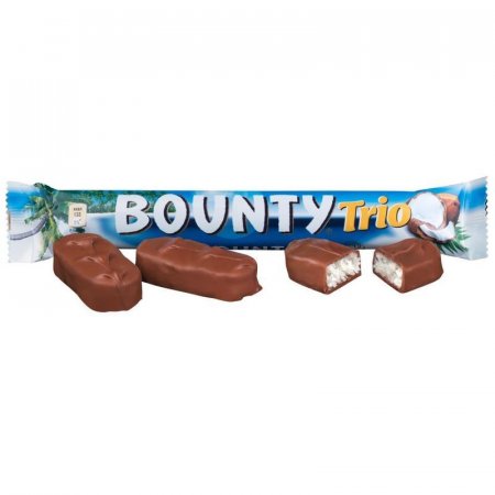 Шоколадный батончик Bounty trio 82.5 г