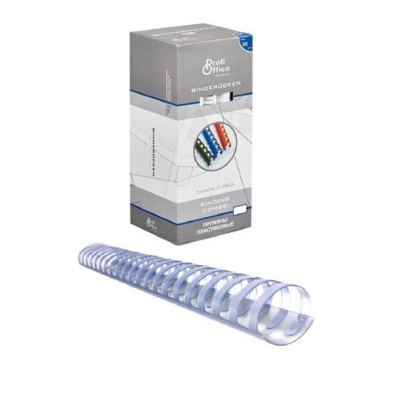Пружины для переплета пластиковые ProfiOffice 51 мм прозрачные (50 штук  в упаковке)