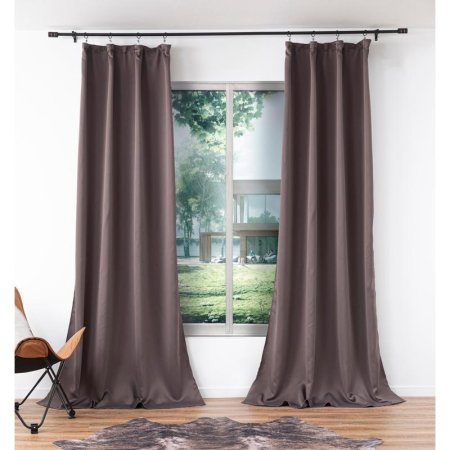 Комплект штор Casa Conforte Блэкаут (2 портьеры 150х270 см) коричневый