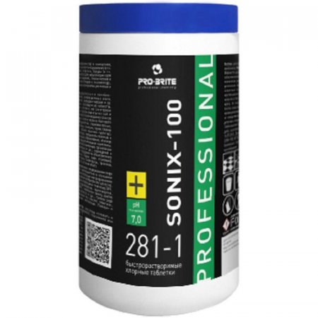 Дезинфицирующее средство с отбеливающим эффектом Pro-Brite Sonix-100 1 кг (310 таблеток, концентрат)