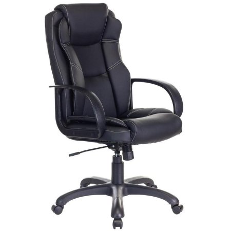 Кресло для руководителя Бюрократ CH-839 черное (экокожа, пластик)