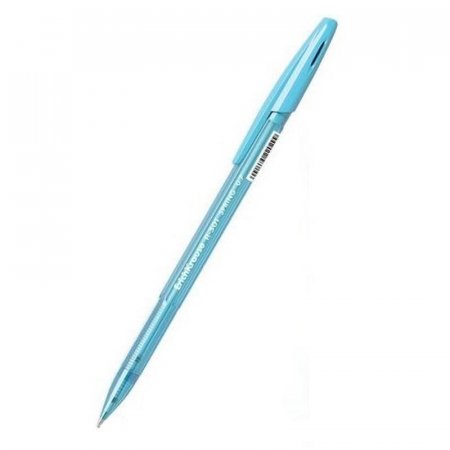 Ручка шариковая неавтоматическая ErichKrause R-301 Spring Stick&Grip синяя (толщина линии 0.35 мм)